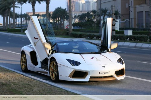 Gold Plated Lamborghini Aventador