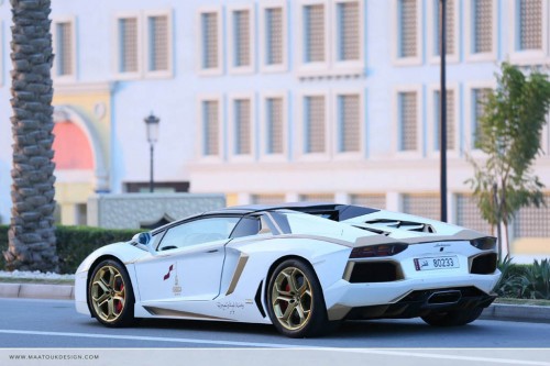 Gold Plated Lamborghini Aventador