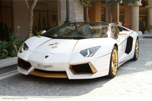 Gold Plated Lamborghini Aventador