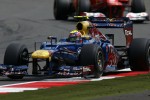 Mark Webber got ahead of Fernando Alonso late on