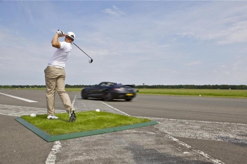 Mercedes SLS-AMG Roadster world record golf ball catch