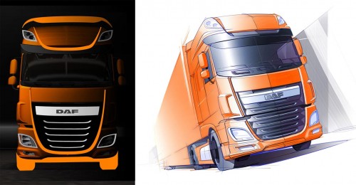 New DAF XF Design Sketch