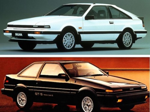 Nissan 200SX (S12) - Toyota Corolla GT-S (AE86)