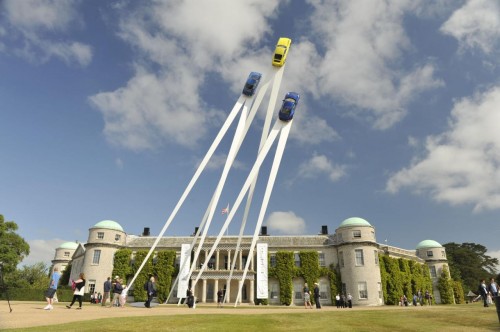 Porsche 911 sculpture at 2013 Goodwood Festival of Speed