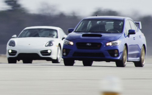 Porsche Cayman vs Subaru WRX STI