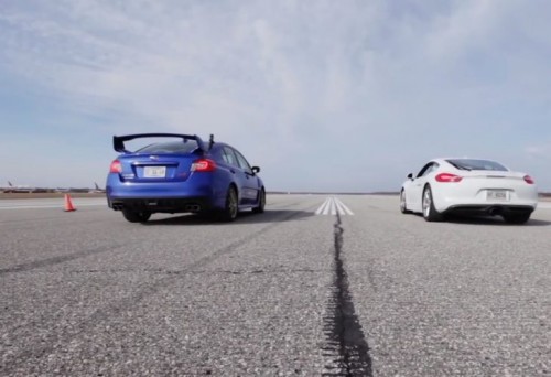 Porsche Cayman vs Subaru WRX STI