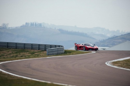 Sebastian Vettel and the Ferrari FXX K