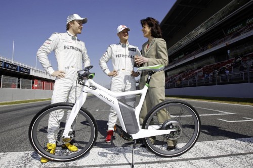 Smart ebike with Michael Schumacher and Nico Rosberg