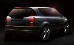 Ssangyong Rexton Design Sketch rear