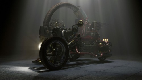 Steampunk Sidecar Bike