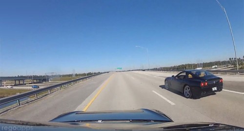Tesla Model S P85d vs Ferrari 550