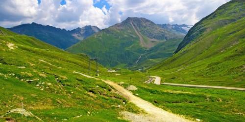 Oberalp Pass in Switzerland