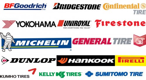 all tire logos combined smaller