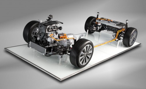 Audi A6 Hybrid powertrain