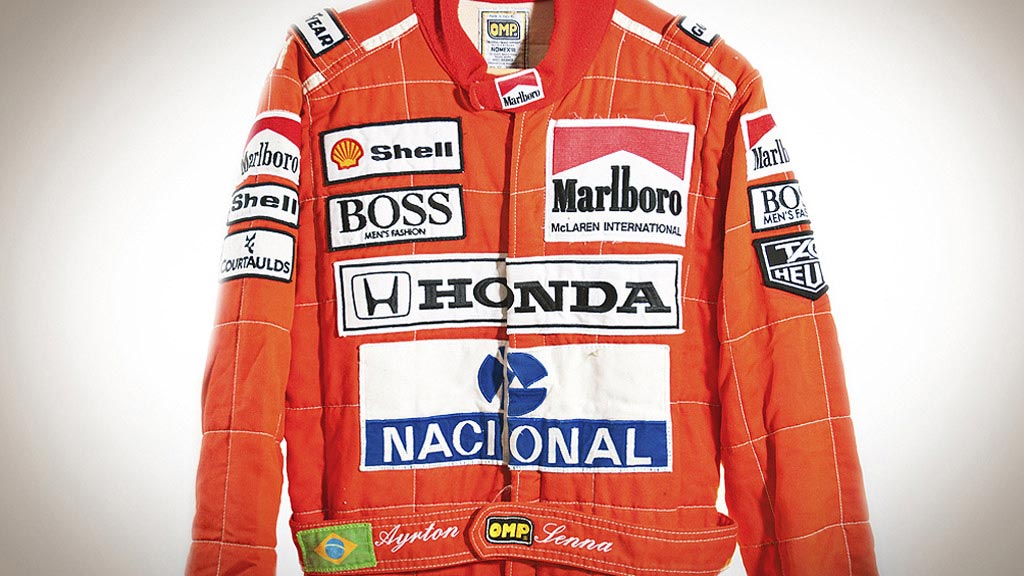 ayrton sennas formula 1 racing suit