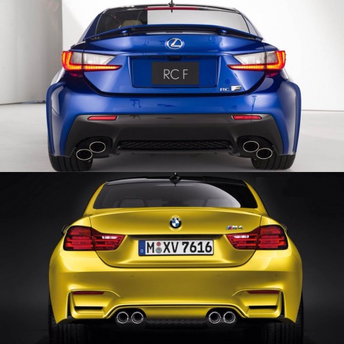 BMW m4 Lexus rc-f comparison
