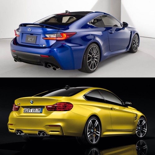 BMW m4 Lexus rc-f comparison