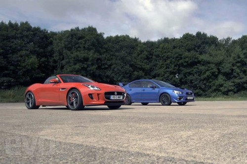 Subaru WRX STI vs. Jaguar F-type V6 S