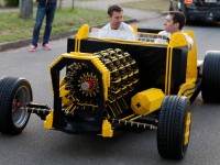 Full size car made from Lego