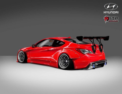 genesis coupe sema 2014 blood type racing