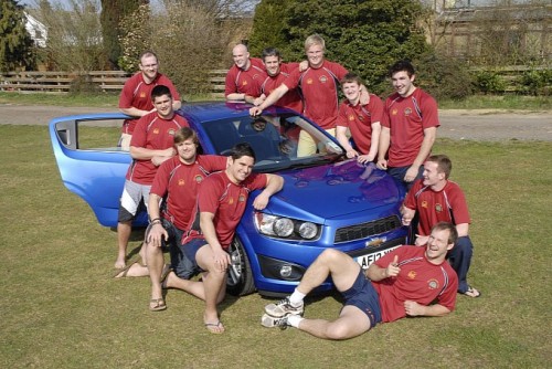 how many rugby players can you fit in a chevrolet aveo