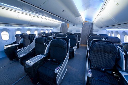 Boeing 787 dreamliner business class