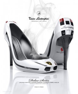 Lamborghini Superleggera carbon fiber heels