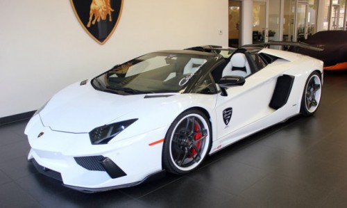 lamborghini aventador Bianco Isis