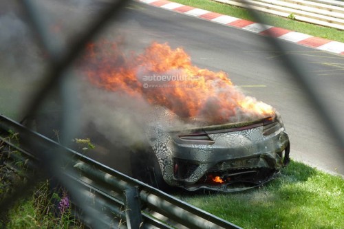 Acura-Honda NSX Fire