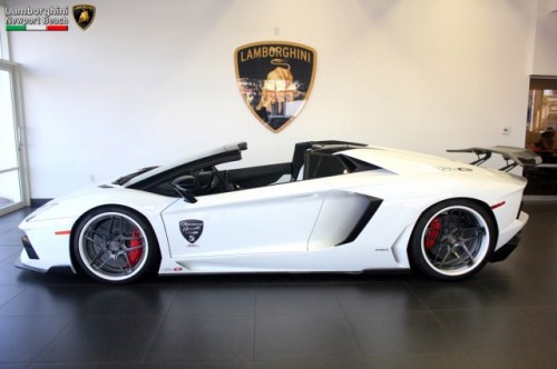 Lamborghini aventador Bianco Isis