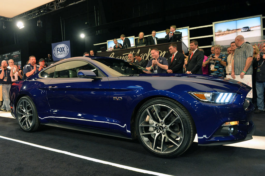 first 2015 Mustang GT at the Barrett-Jackson