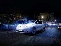 2014 nissan leaf electric race