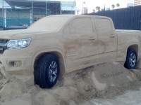 2015 Chevrolet Colorado made out of sand