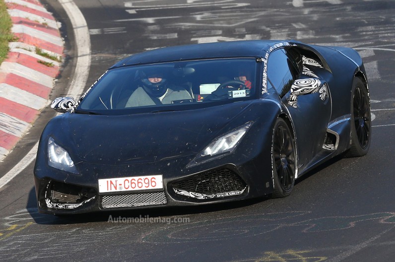 2015 Lamborghini Cabrera prototype testing on Nurburgring