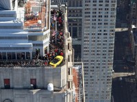 Ford Mustang Convertible top the empire state building