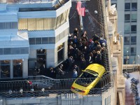 Ford Mustang Convertible top the empire state building