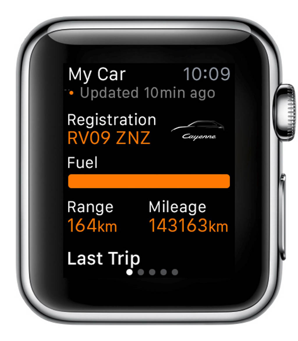Porsche app for Apple Watch