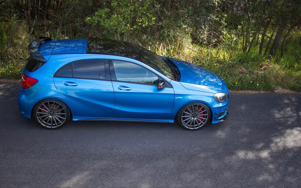 Mercedes A45 AMG with Vossen Wheels