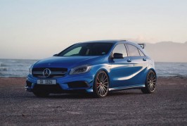 Mercedes A45 AMG with Vossen Wheels