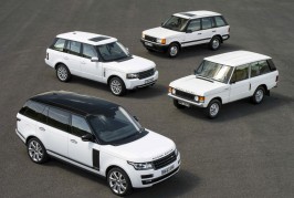 Four generations Land Rover Range Rover