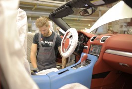 Inside the Porsche factory at Zuffenhausen