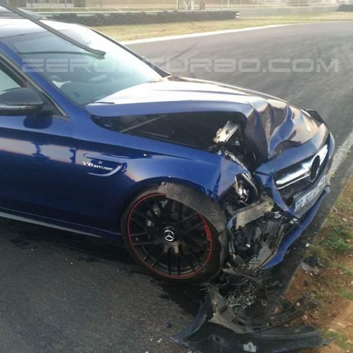 Mercedes-AMG C63 S and AMG GT S accident
