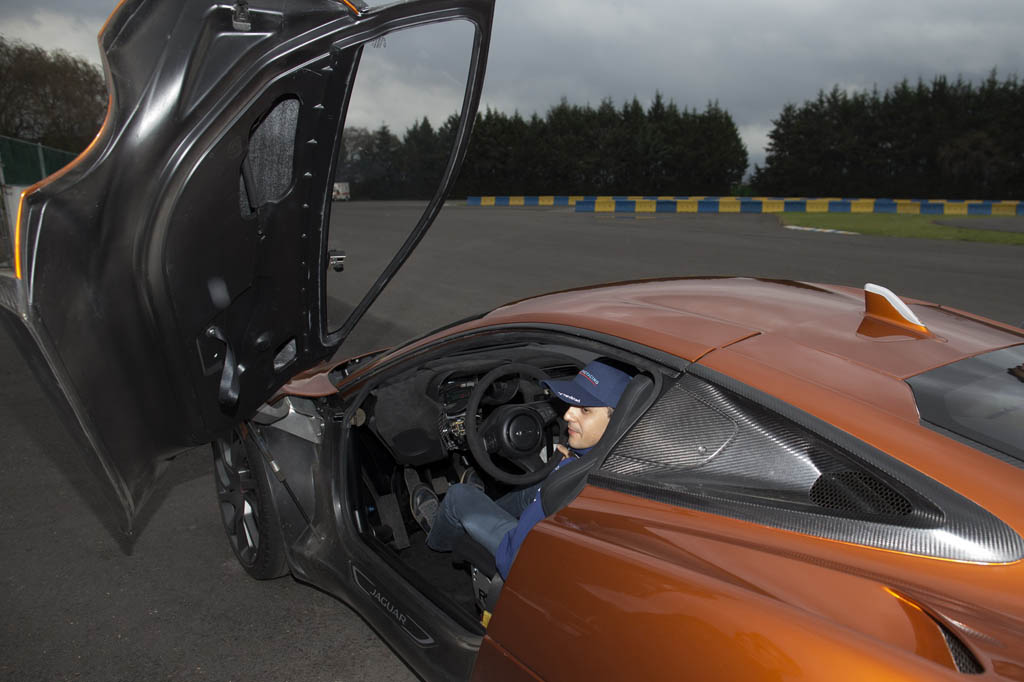 Felipe Massa Drives Jaguar C-X75