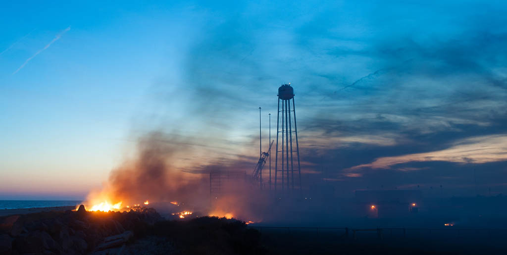 NASA Antares Rocket Explosion