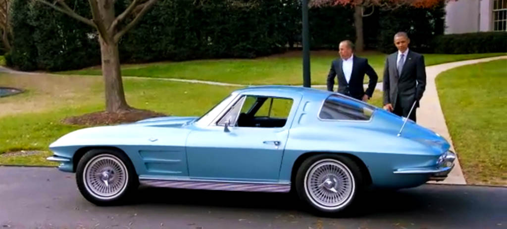 Barack Obama Drives A 1963 Corvette With Jerry Seinfeld