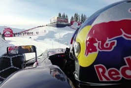 Formula 1 Race Car in the Snow