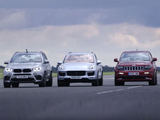 X5M Vs Cayenne Turbo S Vs Grand Cherokee SRT