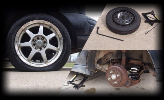 How to Change a Flat Tire Main Art 546x334 - راهنمای تعویض لاستیک پنچر شده