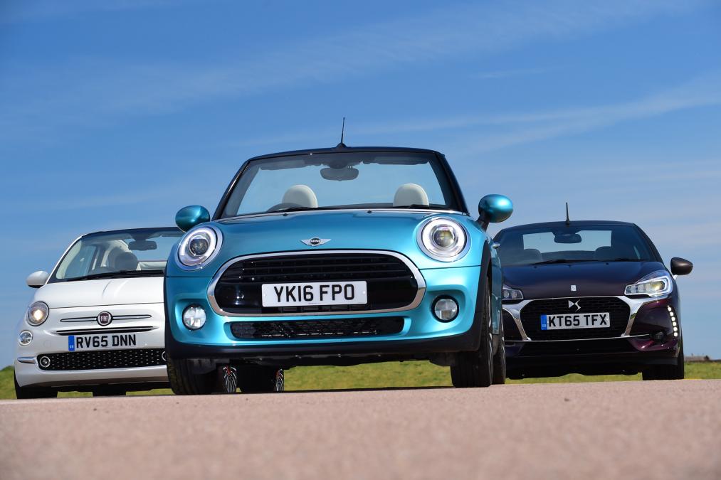 MINI Cooper Convertible vs Fiat 500C vs DS 3 Cabrio