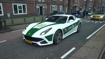 فراری F12 با برچسب‌های نیروی انتظامی!